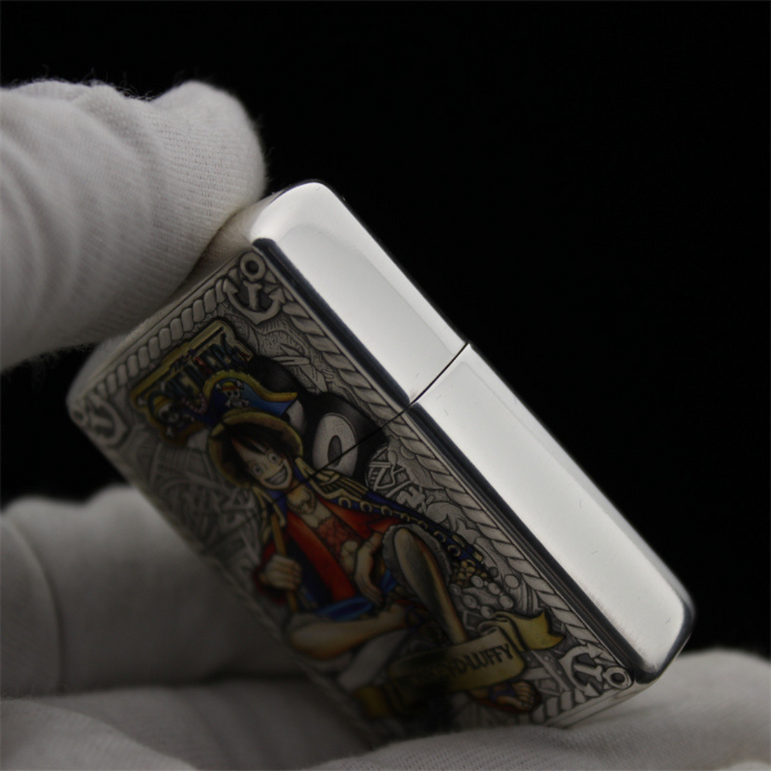 O.n.e P.ie.ce Zippo Lighter – 3D Relief & Hand-Painted