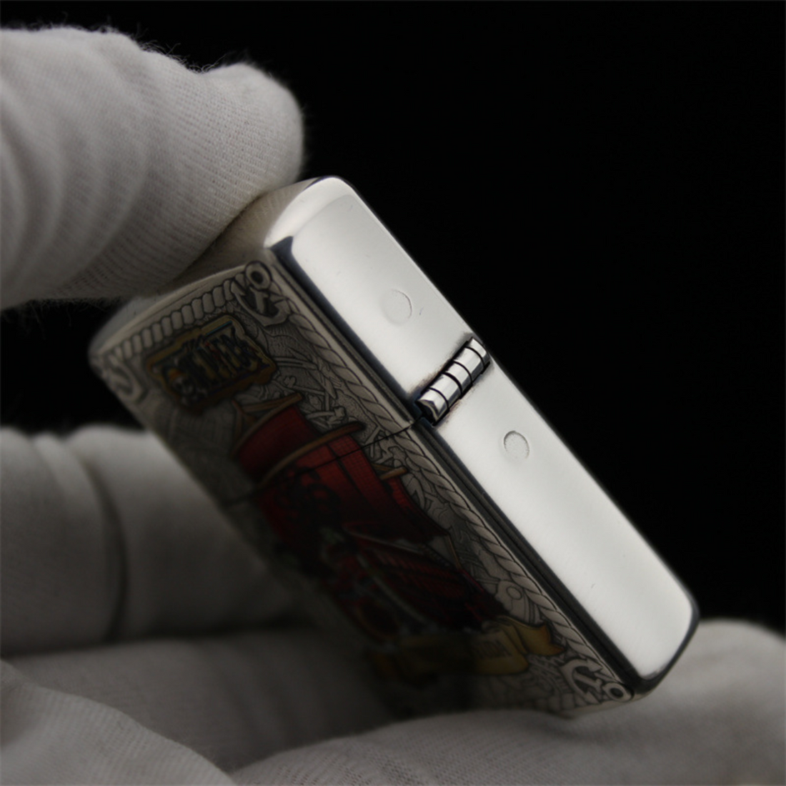 O.n.e P.ie.ce Zippo Lighter – 3D Relief & Hand-Painted
