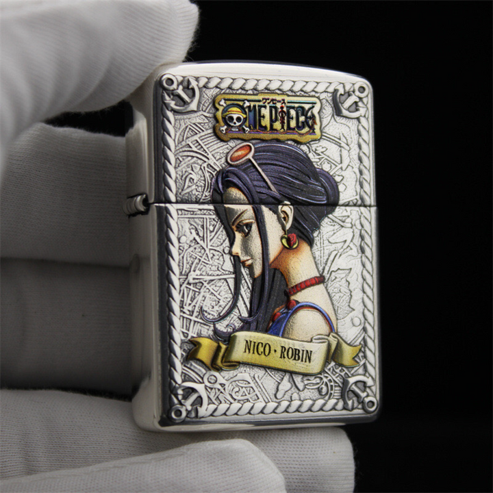 O.n.e P.ie.ce Zippo Lighter – 3D Relief & Hand-Painted