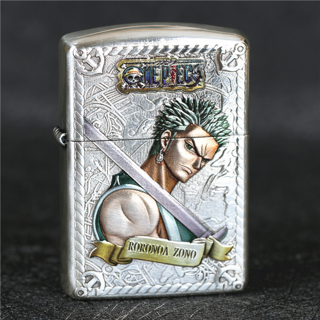 O.n.e P.ie.ce Zippo Lighter – 3D Relief & Hand-Painted