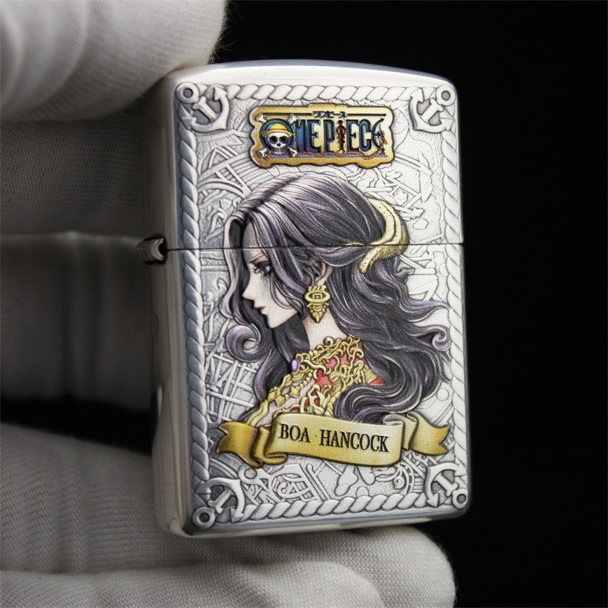 O.n.e P.ie.ce Zippo Lighter – 3D Relief & Hand-Painted