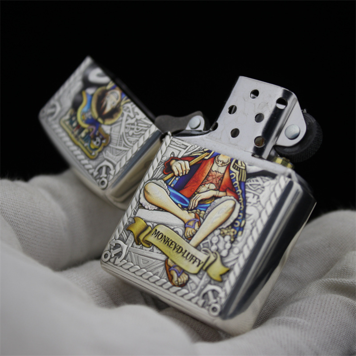 O.n.e P.ie.ce Zippo Lighter – 3D Relief & Hand-Painted