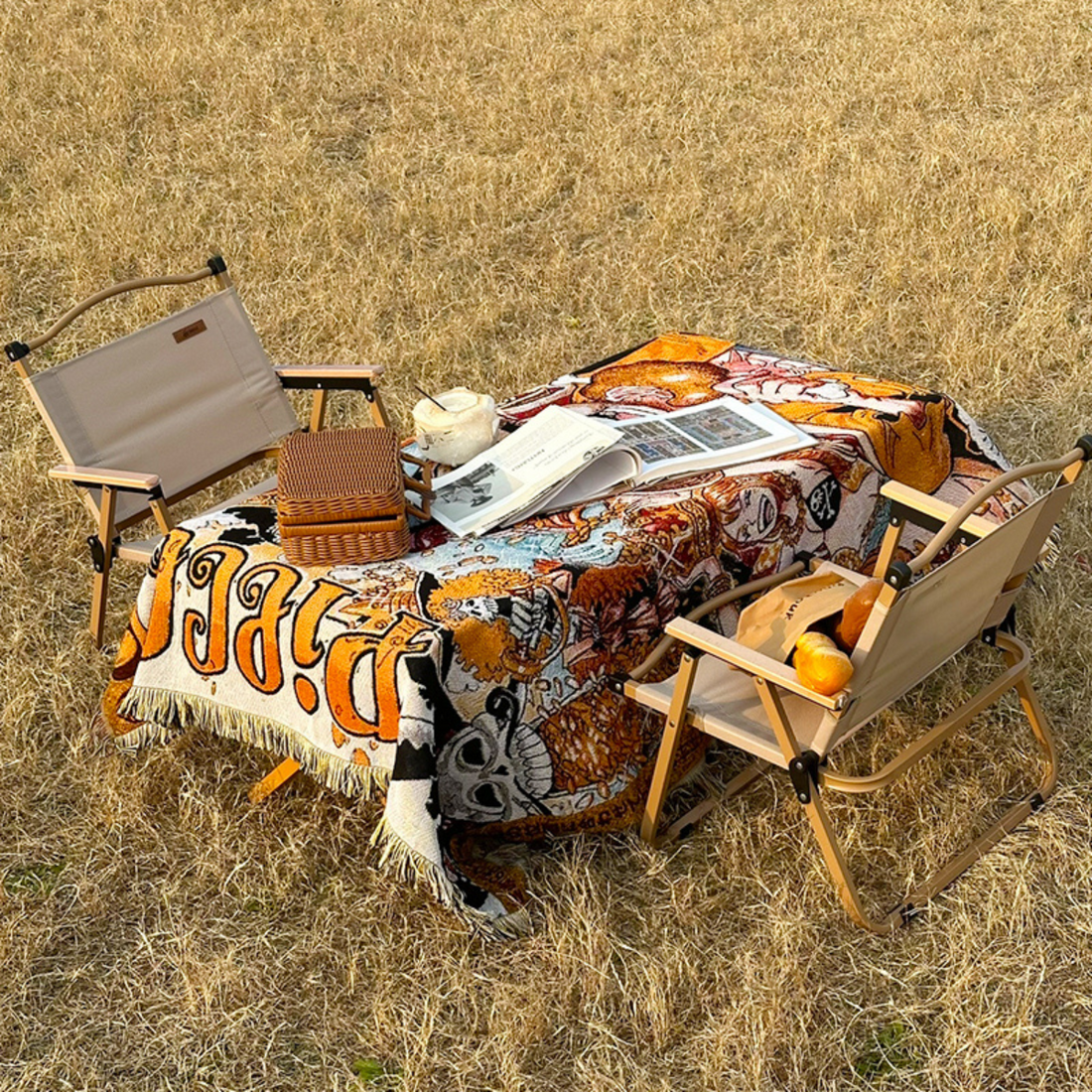 O.n.e P.i.e.c.e Woven Blanket – Anime Throw with L.u.f.f.y & Crew, Decorative & Cozy