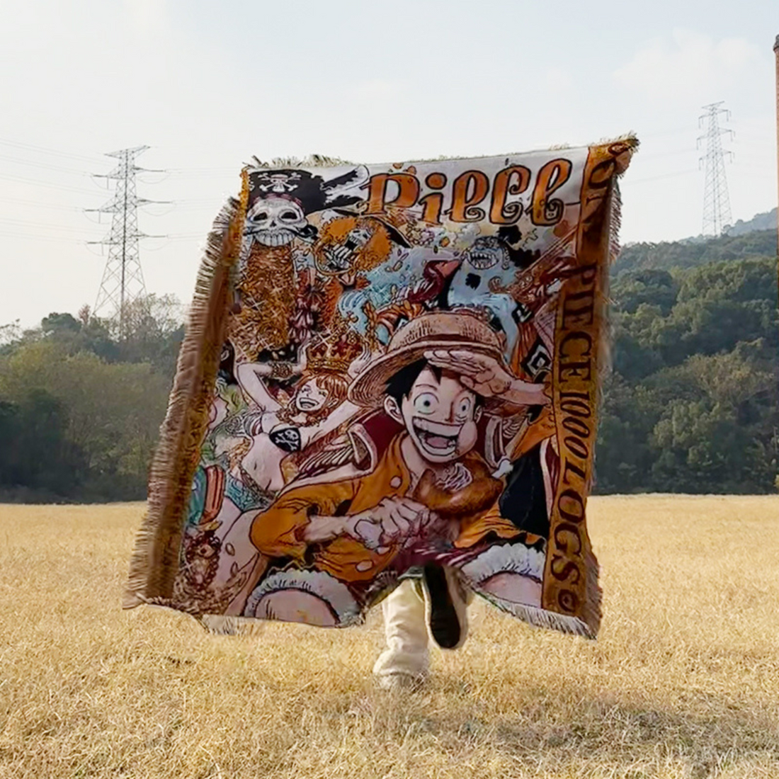 Jujutsu Kaisen Woven Blanket – Cozy Sofa or Bed Cover