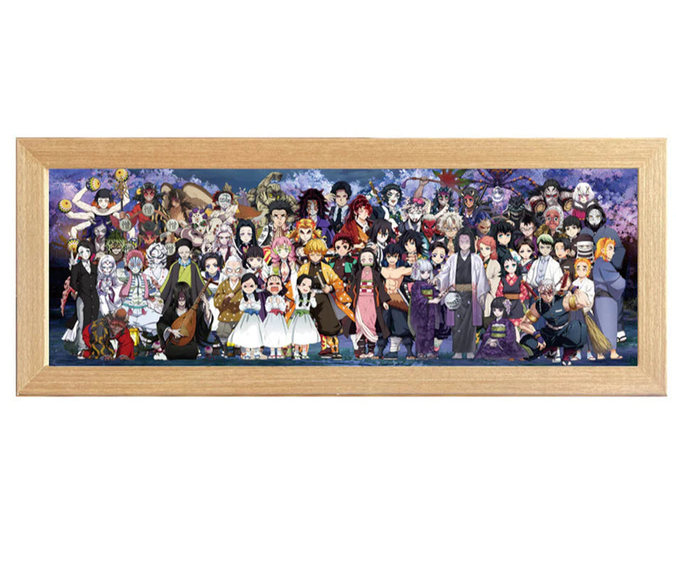 Gaminin™ GlowBox | 3D Anime LED Night Light with Acrylic Art & Wooden Base