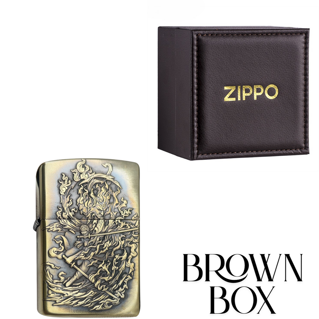 Ror.on.oa Zo.ro Zippo Lighter 3D Relief, Dual-Side, 2025 Edition