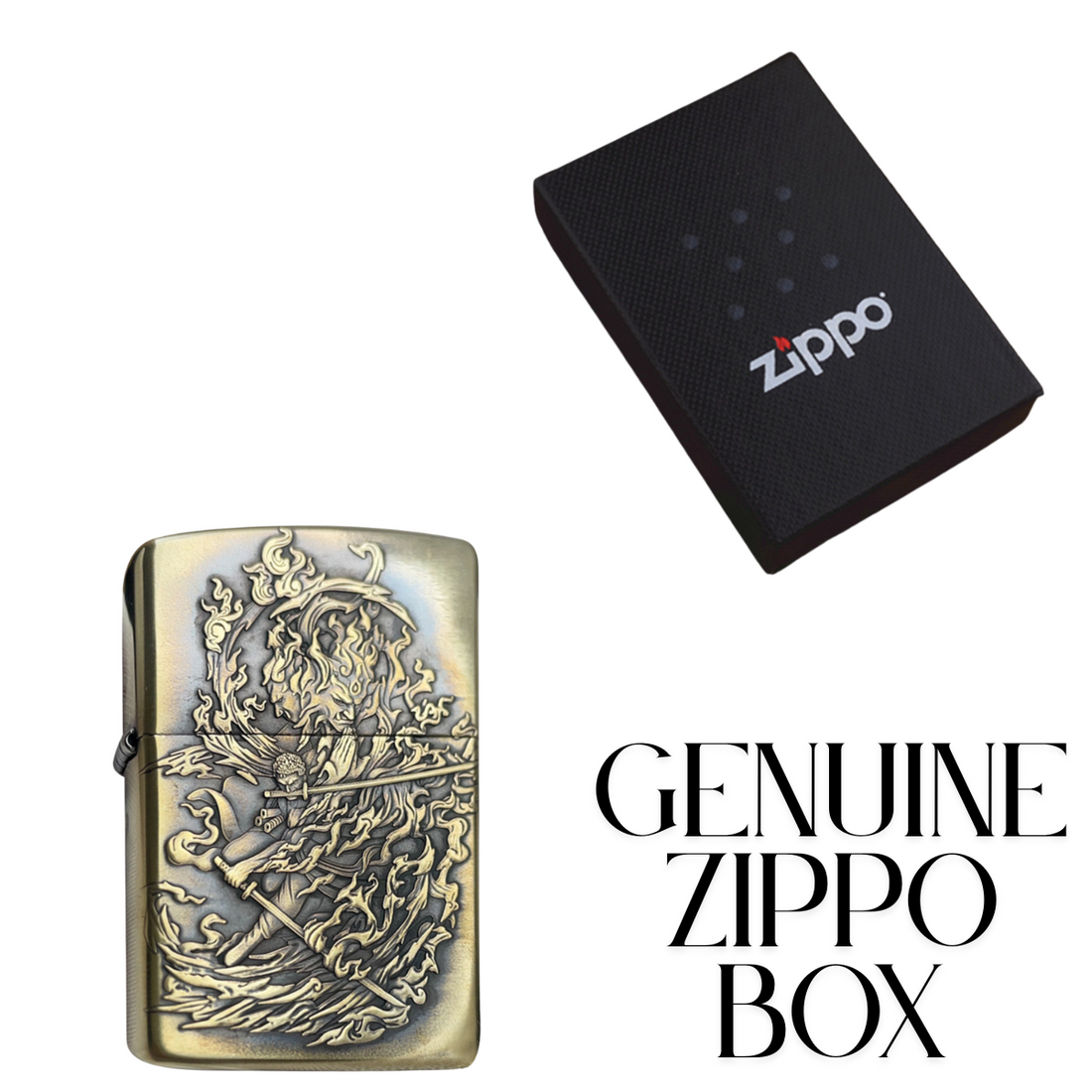 Ror.on.oa Zo.ro Zippo Lighter 3D Relief, Dual-Side, 2025 Edition