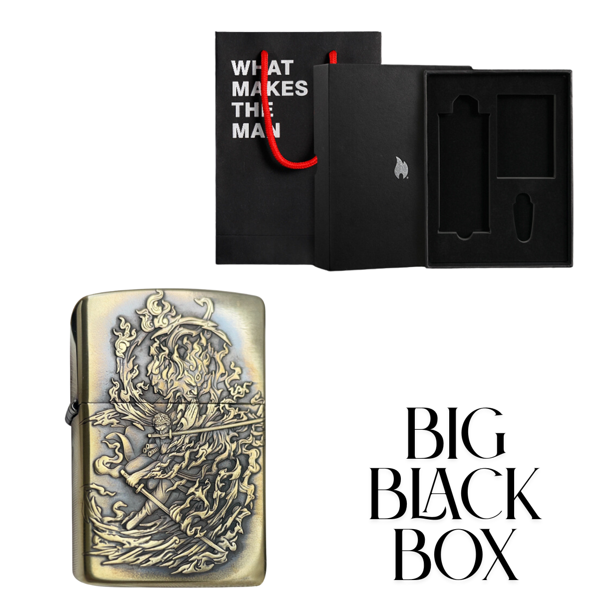 Ror.on.oa Zo.ro Zippo Lighter 3D Relief, Dual-Side, 2025 Edition