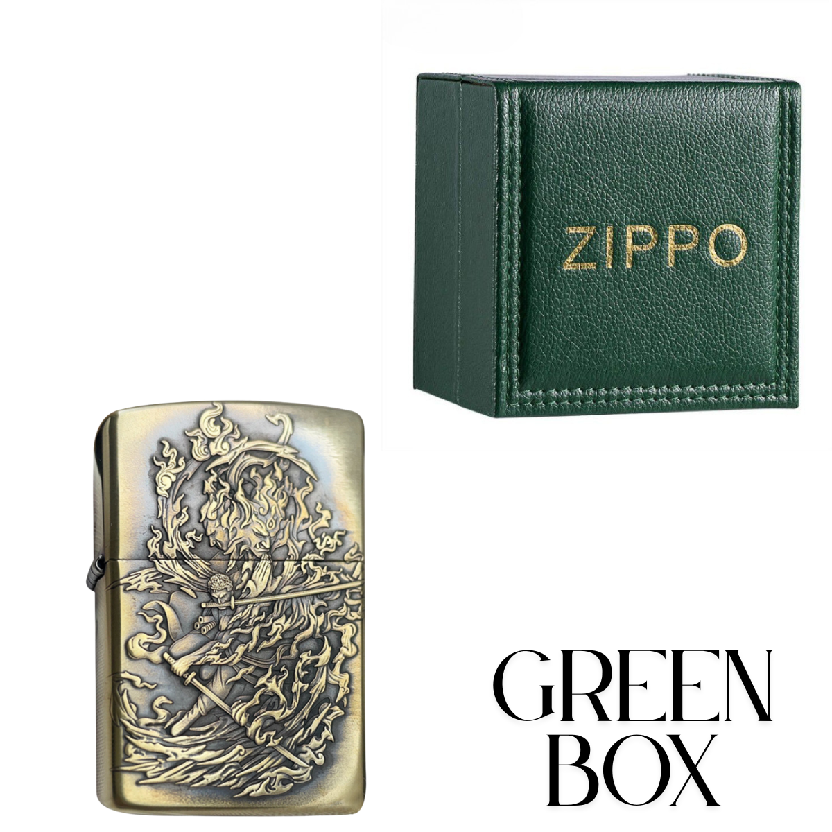 Ror.on.oa Zo.ro Zippo Lighter 3D Relief, Dual-Side, 2025 Edition