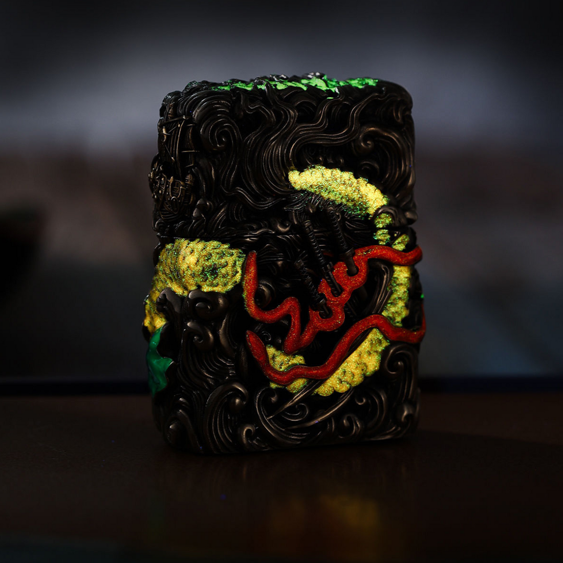 Ro.ro.noa Zo.ro Zippo Lighter, Limited Edition, Heavy Armor, Luminous