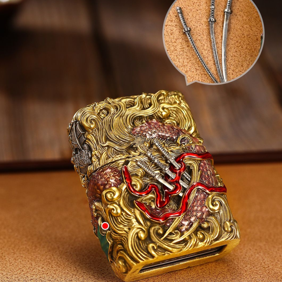 Ro.ro.noa Zo.ro Zippo Lighter, Limited Edition, Heavy Armor, Luminous