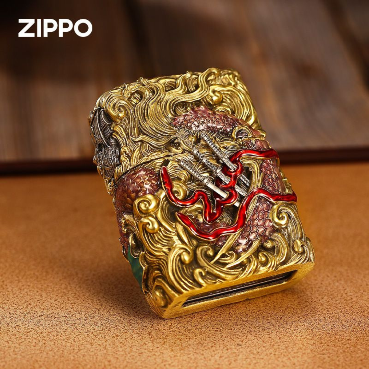 Ro.ro.noa Zo.ro Zippo Lighter, Limited Edition, Heavy Armor, Luminous