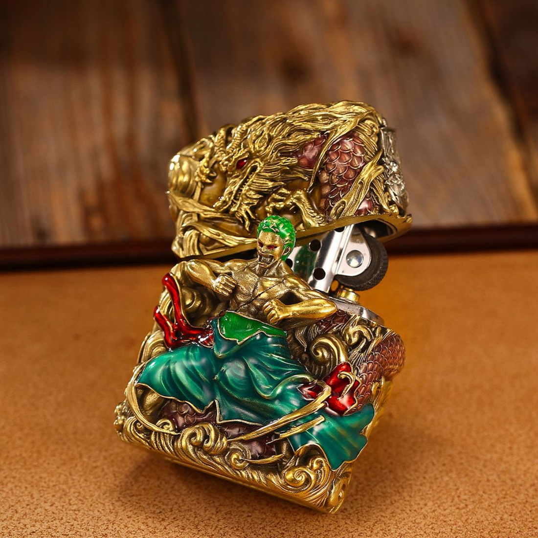 Ro.ro.noa Zo.ro Zippo Lighter, Limited Edition, Heavy Armor, Luminous