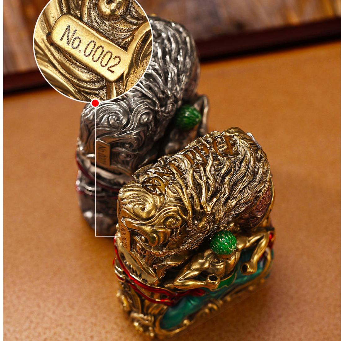 Ro.ro.noa Zo.ro Zippo Lighter, Limited Edition, Heavy Armor, Luminous