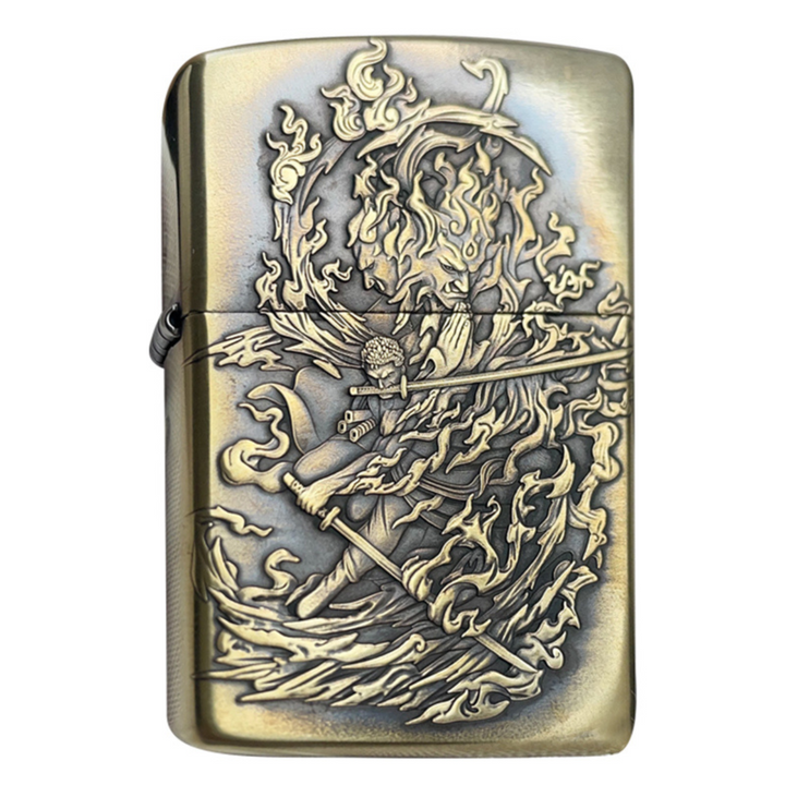 Ror.on.oa Zo.ro Zippo Lighter 3D Relief, Dual-Side, 2025 Edition