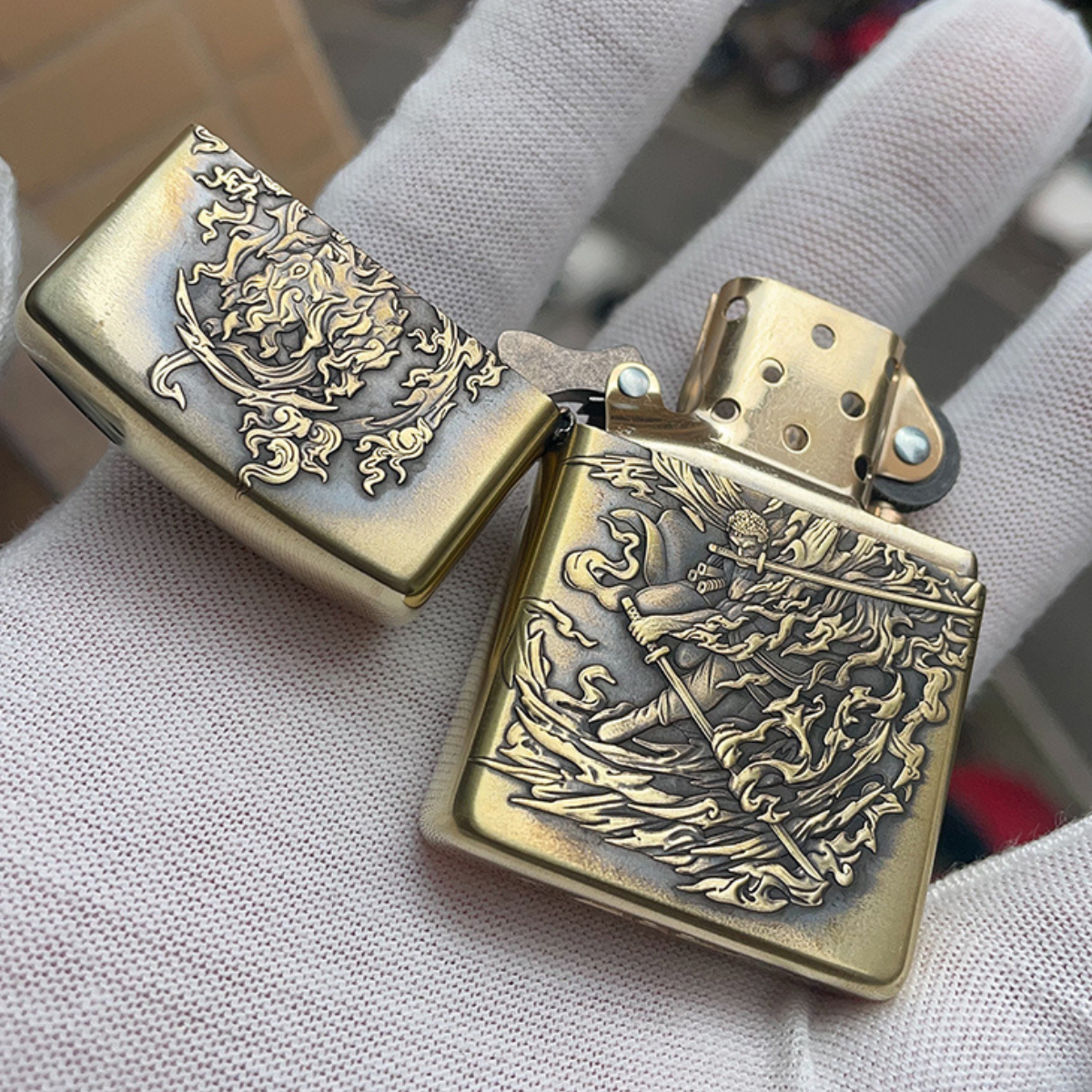 Ror.on.oa Zo.ro Zippo Lighter 3D Relief, Dual-Side, 2025 Edition