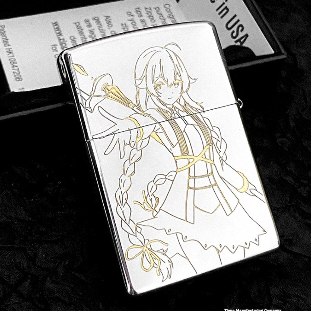 Roxy Migurdia Anime Lighter – Double-Sided Engraved Windproof Zippo