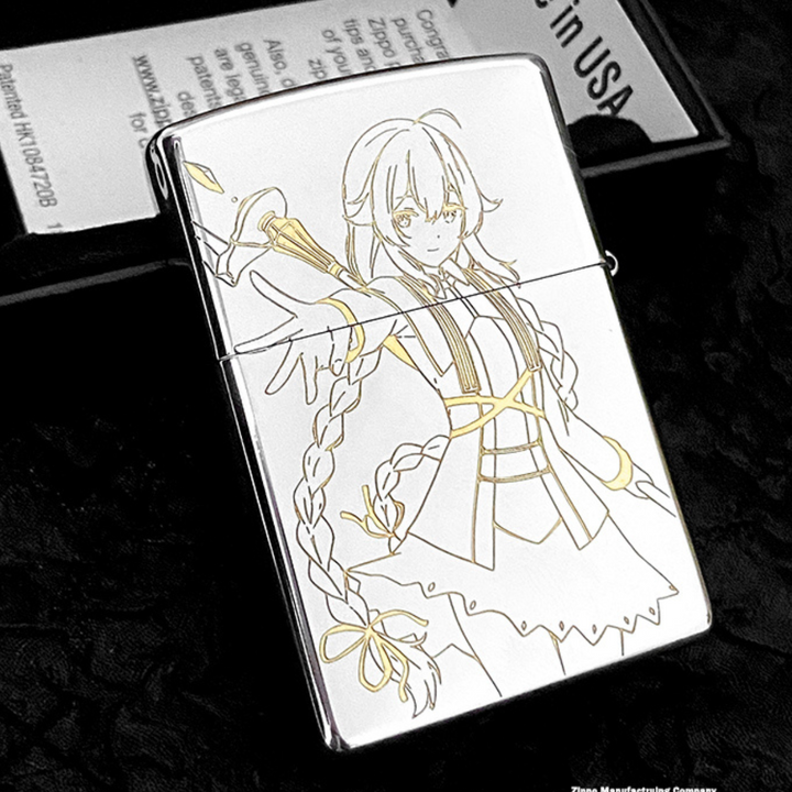 Roxy Migurdia Anime Lighter – Double-Sided Engraved Windproof Zippo