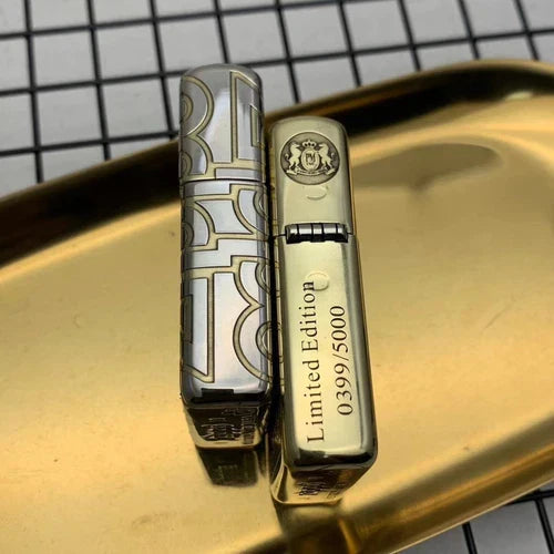 Zippo Marlboro Armor Copper Deep Engraved Gold/Silver Limited Edition