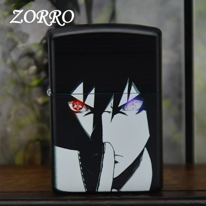 Sas.u.ke U.ch.iha Custom Lighter – Zorro 3D Naruto Design, Sharingan & Rinnegan
