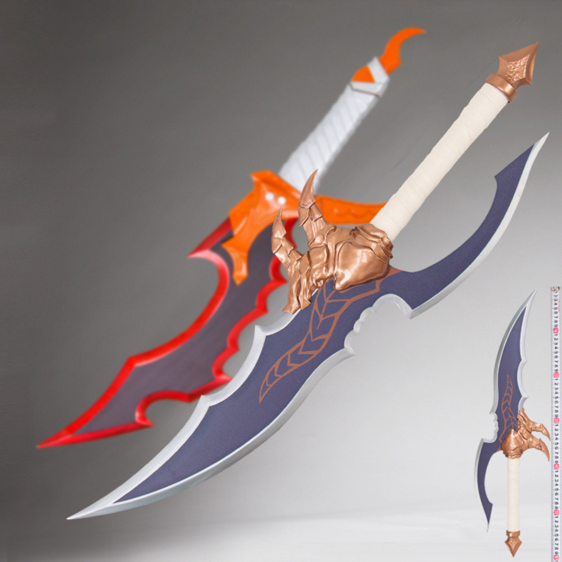 Solo Leveling daggers replica set with detailed fantasy design, cosplay prop weapons