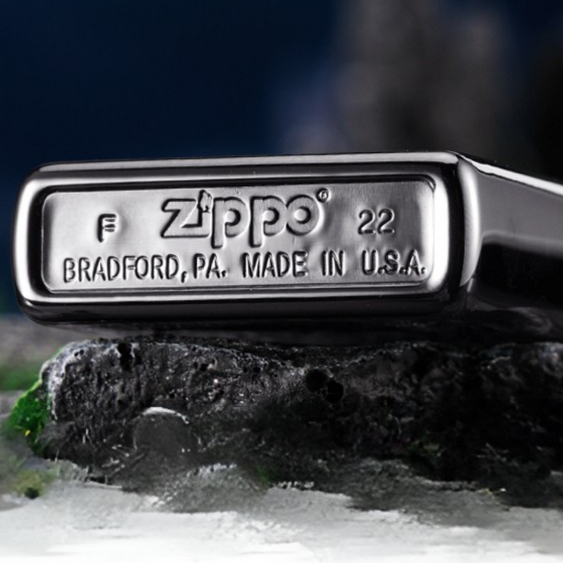 Ryomen Sukuna Zippo Lighter Two-Sided Engraved Black Ice