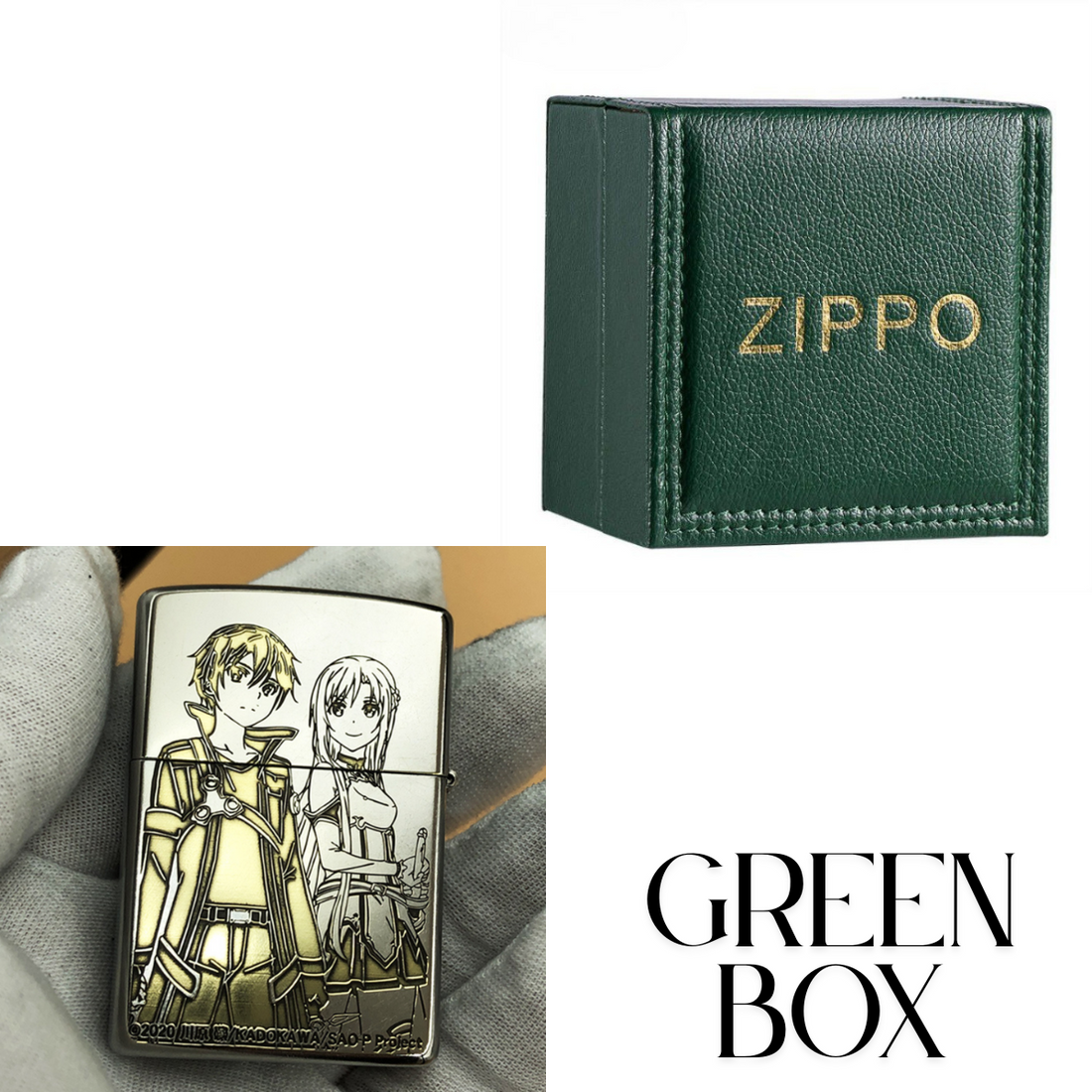 Sword Art Online Engraved Zippo Lighter – Floral Design