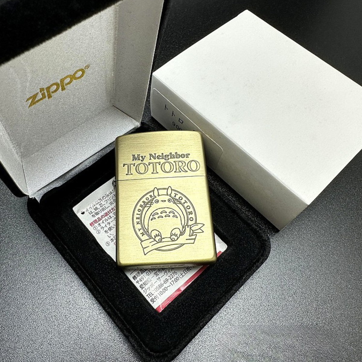 Totoro Rare Zippo Lighter Brass Engraved | Studio Ghibli Anime