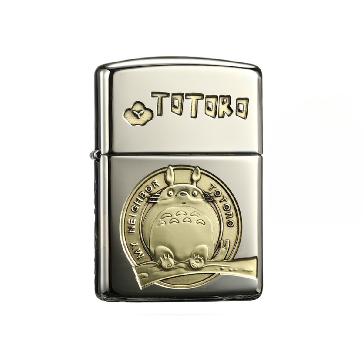 3D relief Zippo lighter with Totoro from My Neighbor Totoro, Studio Ghibli collectible