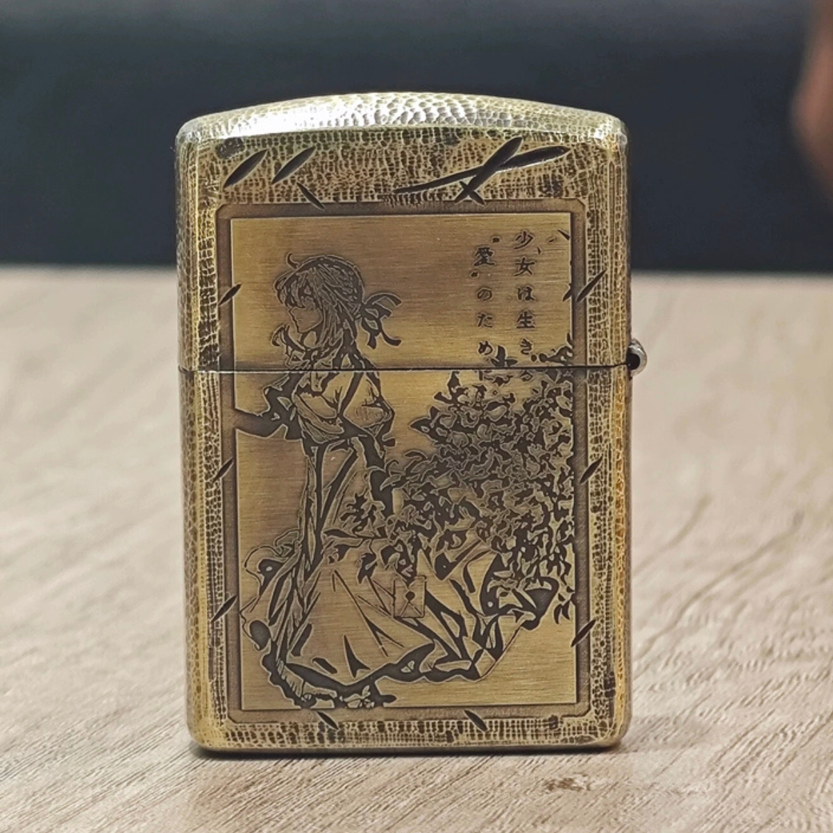 Violet Evergarden Zippo Lighter - Pure Copper Antique Hand Made