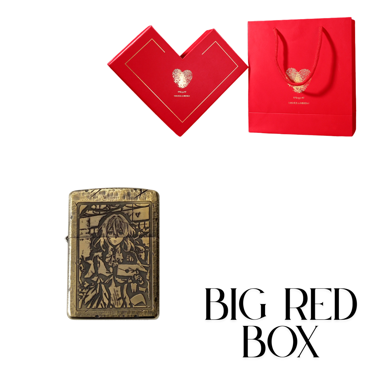 Violet Evergarden Zippo Lighter - Pure Copper Antique Hand Made