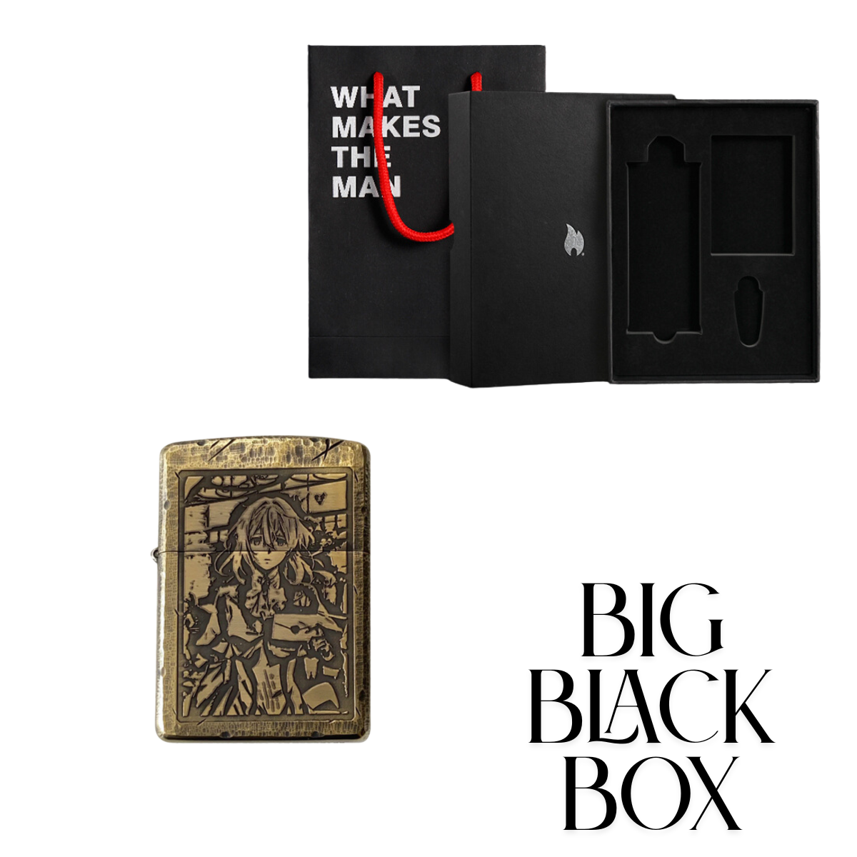 Violet Evergarden Zippo Lighter - Pure Copper Antique Hand Made